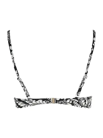 MRS & HUGS | Bikinioberteil con aros básico para mujer | schwarz